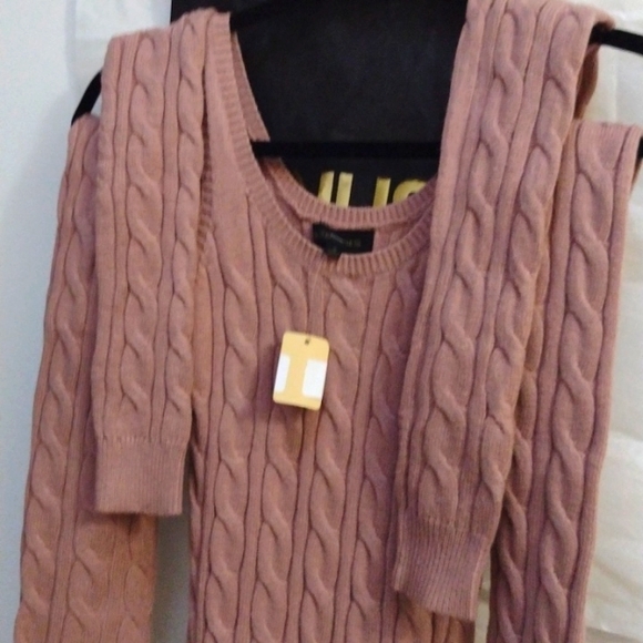 Body Con 36 Points LA's Trendy Young Fashionista Ashes of Roses Dress Set NWT - Picture 3 of 12